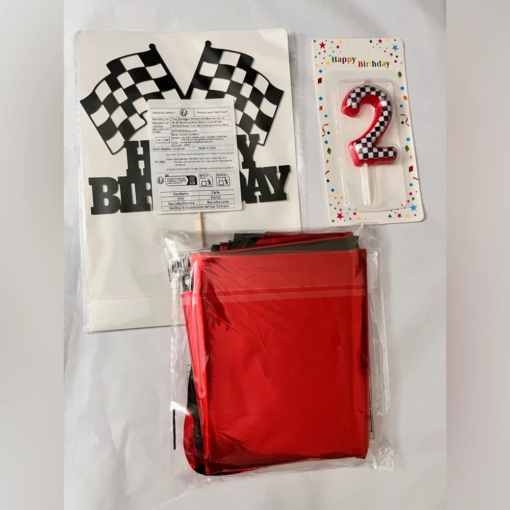 Racing Theme 2nd Birthday Decorations